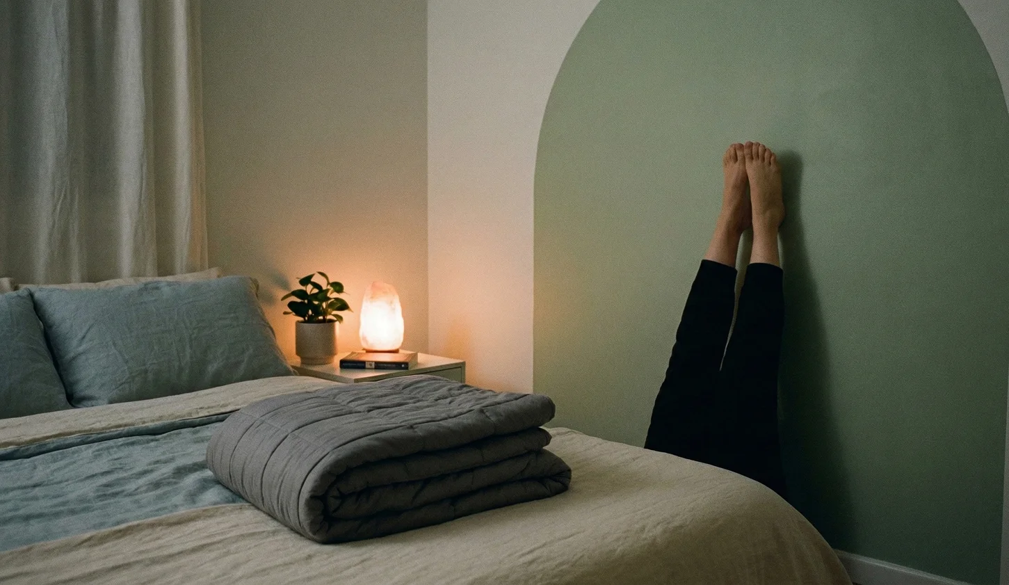 Illustration of calm nighttime routine